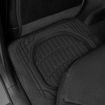 Heavy-Duty All-Season Rubber Floor Mats - 4 Piece