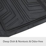 4-Piece All-Season Rubber Car Floor Mats