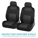 Charcoal/Black BDK PolyPro Full Car Seat Covers