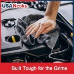 USANOOKS 12-Pack Ultra Absorbent Microfiber Towels