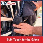 USANOOKS 12-Pack Ultra Absorbent Microfiber Towels