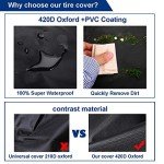 Aebitsry Waterproof Tire Covers for RV Wheels (4 Pack)