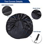 Aebitsry Waterproof Tire Covers for RV Wheels (4 Pack)
