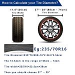 Aebitsry Waterproof Tire Covers for RV Wheels (4 Pack)