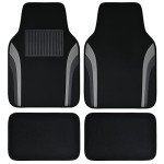 Waterproof Sporty Leather Floor Mats Set of 4