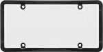 Universal Black License Plate Frame with Clear Cover