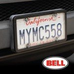 Universal Black License Plate Frame with Clear Cover