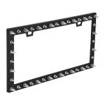 Universal Chrome Spike License Plate Frame
