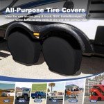 Durable Tire Covers 2 Pack for Trucks, SUVs, RVs