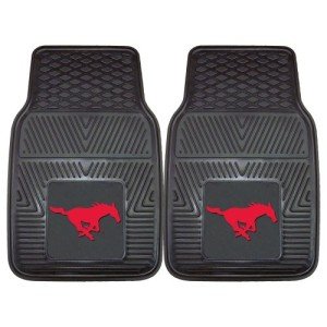 SMU Mustangs Heavy Duty Vinyl Car Mat Set