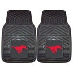 SMU Mustangs Heavy Duty Vinyl Car Mat Set