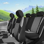 Gray Premium Cloth Car Seat Covers Set