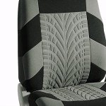 Gray Premium Cloth Car Seat Covers Set