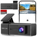E-YEEGER 2.5K WiFi Dash Cam with Night Vision