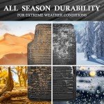 All-Weather Rubber Car Floor Mats - 4 Piece Set