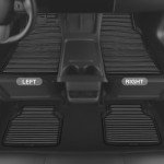 All-Weather Rubber Car Floor Mats - 4 Piece Set