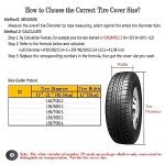 Moonet Waterproof Tire Covers for RV (4 Pack)