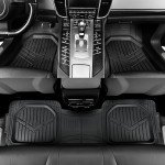 All-Weather Heavy Duty Rubber Floor Mats Set