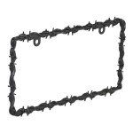 Black Barbed Wire License Plate Frame by Bell Automotive