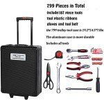 799-Piece Aluminum Tool Set with Tool Belt