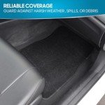 4-Piece Carpet Floor Mats Set with Heel Pad