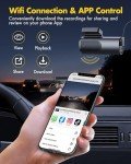 GKU 4K Dual Dash Cam with WiFi and Night Vision
