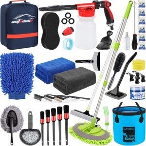 42-Piece Car Wash Detailing Kit with Foam Gun