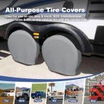 Tough Tire Covers 4 Pack for Trucks and SUVs