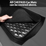Heavy Duty Rubber All-Weather Car Mats - 3 Piece Set