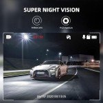 AZDOME Dual Dash Cam Front and Rear with 64GB Card