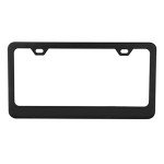 Matte Black License Plate Frame with 2 Holes