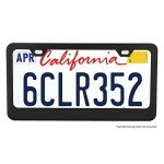 Matte Black License Plate Frame with 2 Holes