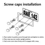 Black Stainless Steel License Plate Frame Set