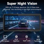 Ecomoment S70 Dual Dash Cam with Night Vision