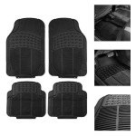 Heavy-Duty Rubber Floor Mats - Universal Fit