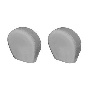 Land Tire Covers 2 Pack - Universal Fit, Charcoal