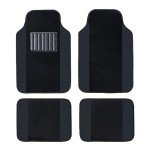 Luxury Red PU Leather Car Floor Mats Set