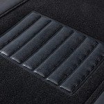 Luxury Red PU Leather Car Floor Mats Set