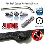 Carbon Fiber License Plate Frame - Slim Black Design