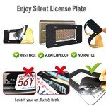 Carbon Fiber License Plate Frame - Slim Black Design