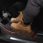 Dickies Heavy-Duty All-Weather Floor Mats - Black/Red