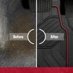 Dickies Heavy-Duty All-Weather Floor Mats - Black/Red