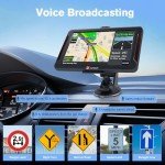 7-Inch Portable GPS Navigator with Lifetime Maps