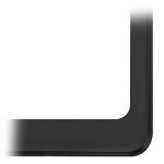 Black Semi-Gloss License Plate Frame with 2 Holes