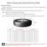 Moonet Universal Leather Spare Tire Cover for SUVs