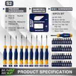 66-Piece Magnetic Screwdriver Set with Case