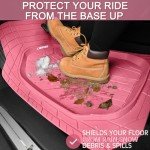 Car Pass Heavy Duty Pink Floor Mats Set