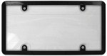 Clear License Plate Cover with Black Frame