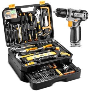 DEKOPRO 12V Cordless Drill Tool Kit Box