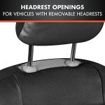 BDK Croc Skin Black Faux Leather Seat Covers